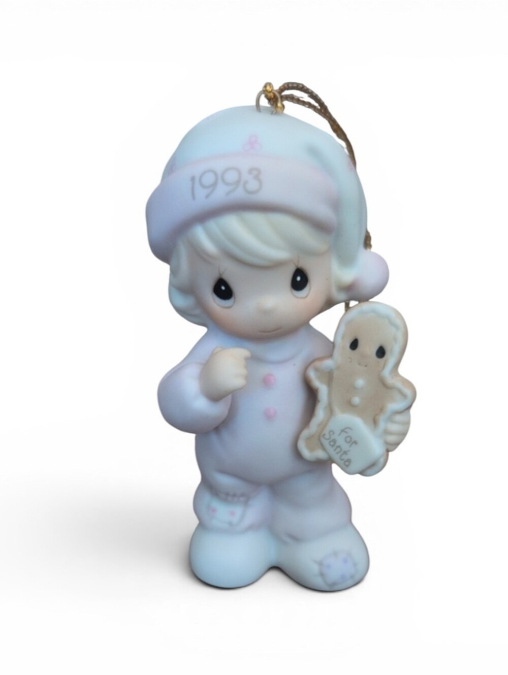 Precious Moments 1993 Vintage Christmas Ornament Gingerbread Cookie
